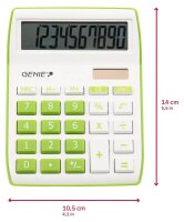 GENIE 840G Tischrechner weiß/grün