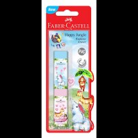 2 FABER-CASTELL Radiergummis Happy Jungle