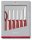 VICTORINOX Küchenmesser + Sparschäler Swiss Classic silber, rot, 1 Set