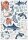 BRUNNEN Freundebuch Happy Ocean ca. DIN A5 liniert, blau Hardcover 80 Seiten