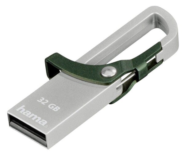 hama USB-Stick Hook-Style grün, silber 32 GB