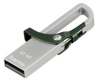 hama USB-Stick Hook-Style grün, silber 32 GB