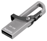 hama USB-Stick Hook-Style grau 64 GB