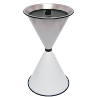 SZ Metall 29711 Standaschenbecher weiß, 1 St.