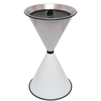 SZ Metall 29711 Standaschenbecher weiß, 1 St.