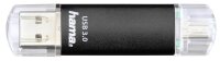 hama USB-Stick Laeta Twin schwarz 16 GB, 1 St.
