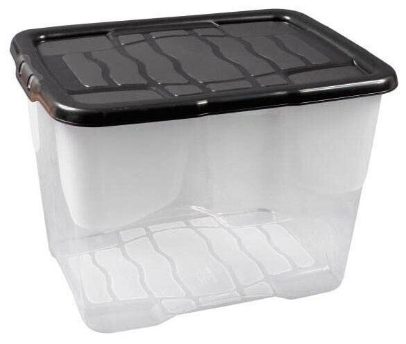 cep Curve Aufbewahrungsbox 24,0 l transparent, schwarz 30,0 x 40,0 x 28,0 cm, 1 St.