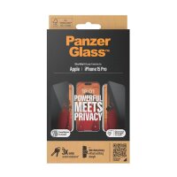 PanzerGlass™ Privacy UWF mit Applikator Display-Blickschutzglas für Apple iPhone 15 Pro