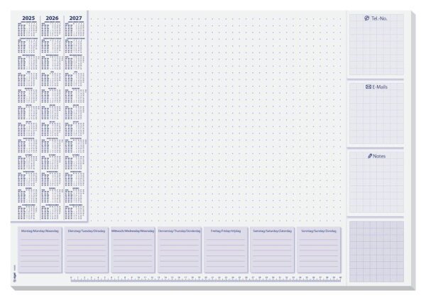 SIGEL Schreibtischunterlage Lilac weiß/lila 30 Blatt