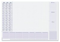 SIGEL Schreibtischunterlage Lilac weiß/lila 30 Blatt