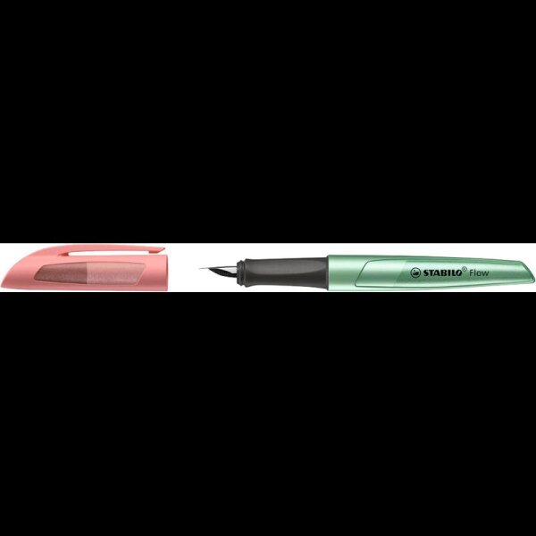 STABILO Flow Cosmetic Patronenfüller grün/apricot metallic M (mittel)