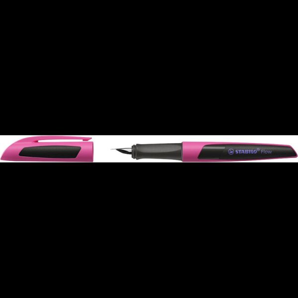 STABILO Flow Sporty Patronenfüller pink/schwarz M (mittel)