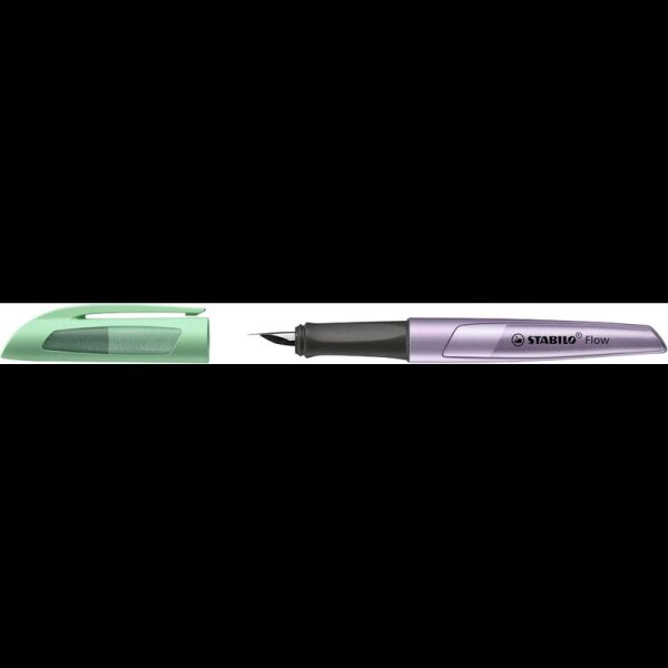 STABILO Flow Cosmetic Patronenfüller lila/grün metallic M (mittel)