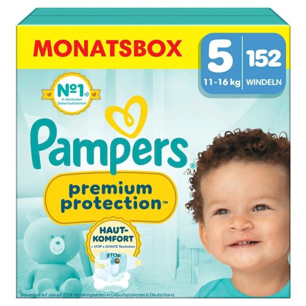 Pampers® Windeln Monatsbox premium protection™ Größe Gr.5 (11-16 kg) für Babys u