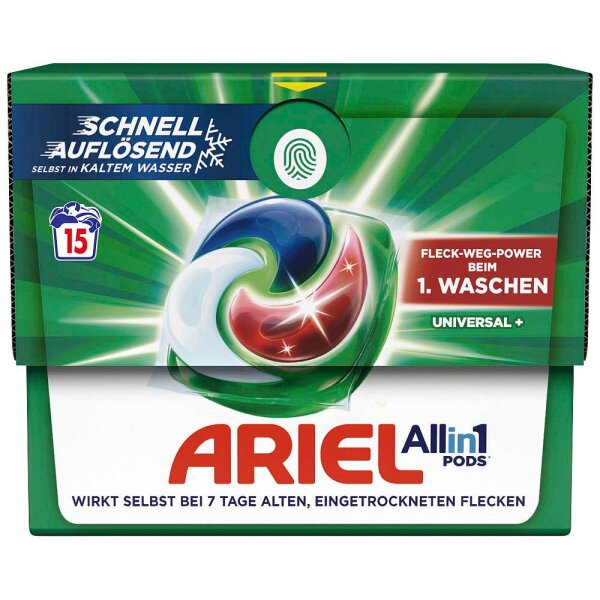 ARIEL UNIVERSAL+ Allin1 PODS Waschmittel 15 St.
