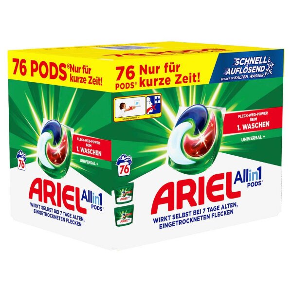 ARIEL UNIVERSAL+ Alli1 PODS Waschmittel 76 St.