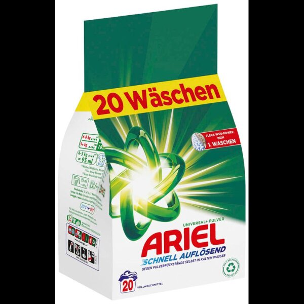 ARIEL UNIVERSAL+ PULVER Waschmittel 1,2 kg
