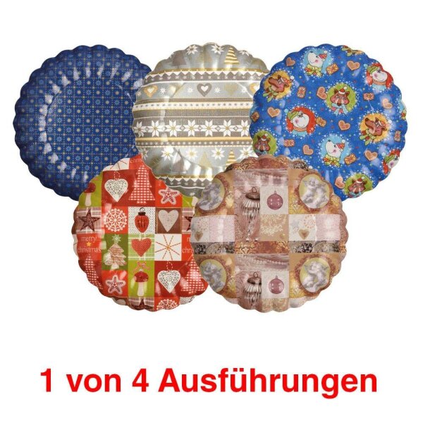 2 STARPAK Einweg-Teller Winterdekore Ø 23,0 cm