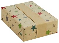 JUNG SCHÖNER VERPACKEN Geschenkpapier Festival Sterne mehrfarbig, 20,0 m