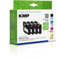 KMP E154V  schwarz, cyan, magenta, gelb Druckerpatrone...