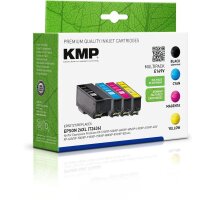 KMP E149V  schwarz, cyan, magenta, gelb Druckerpatrone...