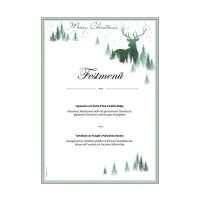SIGEL Weihnachtsbriefpapier Christmas Forest Motiv DIN A4 90 g/qm 25 Blatt