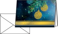 SIGEL Weihnachtskarten Golden Glitter DS065 DIN A6