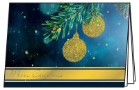 SIGEL Weihnachtskarten Golden Glitter DS065 DIN A6