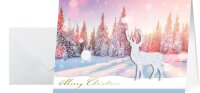 10 SIGEL Weihnachtskarten Snow Deer DIN A6