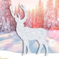 10 SIGEL Weihnachtskarten Snow Deer DIN A6