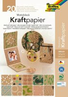 folia Motivblock Kraftpapier 2 farbsortiert 120/230 g/qm...