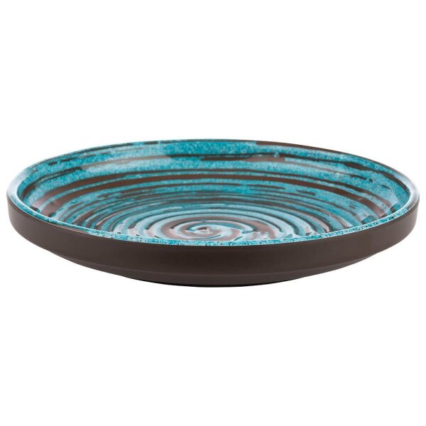 APS Teller CANCUN blau/braun 18,0 cm
