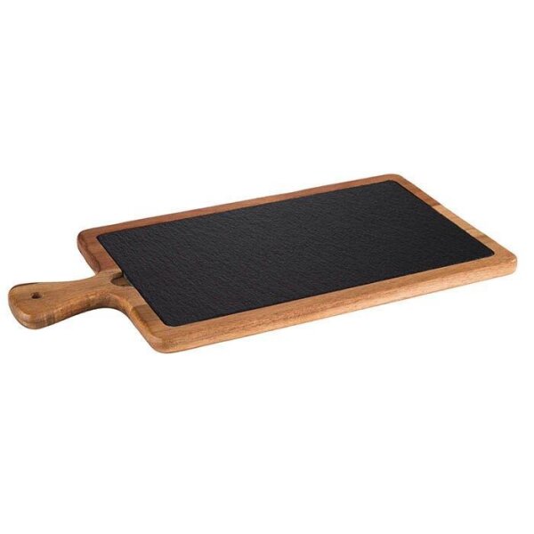 APS Servierplatte braun, schwarz 33,0 x 20,0 cm