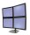 ergotron Monitor-Halterung DS100 33-324-200 schwarz für 4 Monitore, Tischständer