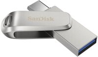 SanDisk USB-Stick Ultra Dual Drive Luxe Type-C silber 128 GB