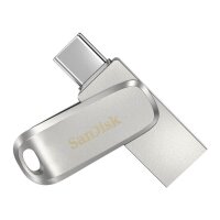SanDisk USB-Stick Ultra Dual Drive Luxe Type-C silber 128 GB