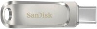 SanDisk USB-Stick Ultra Dual Drive Luxe Type-C silber 128 GB
