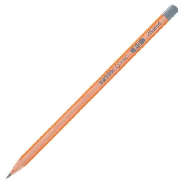 maped BLACKPEPS Bleistifte H grau/Holz, 12 St.