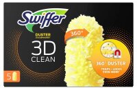 Swiffer DUSTER STAUBMAGNET 360° 3D CLEAN Staubfangtücher Mikrofaser, 5 Tücher