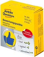 AVERY Zweckform Bewertungspunkte 3861 Daumen, gelb, 250...