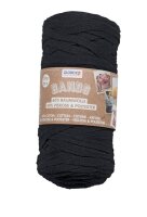 GLOREX Makramee Garn schwarz Bands