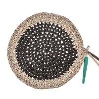GLOREX Makramee Garn schwarz Bands
