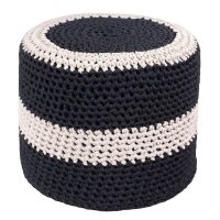 GLOREX Makramee Garn schwarz Bands