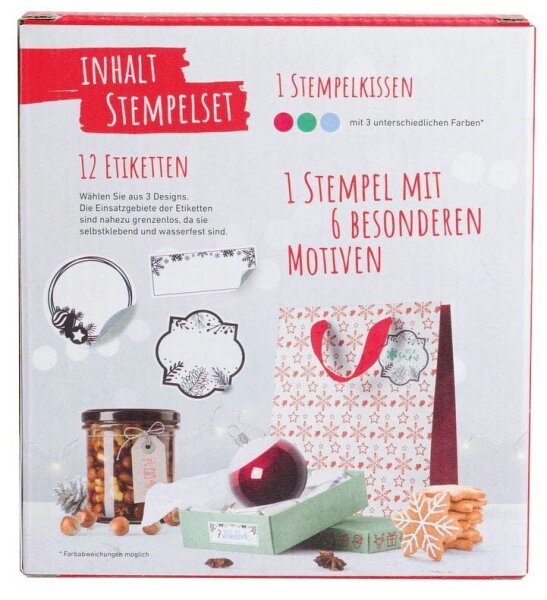 trodat Vintage Motivstempel Weihnachten 4,0 x 1,5 cm