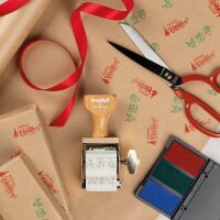 trodat Vintage Motivstempel Weihnachten 4,0 x 1,5 cm