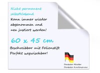 LMG selbstklebende Whiteboardfolie blanko 60,0 x 45,0 cm,...