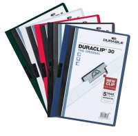 5 DURABLE Klemmhefter DURACLIP  farbsortiert