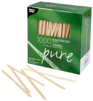 PAPSTAR Einweg-Rührstäbchen pure, Holz, 1.000 St.
