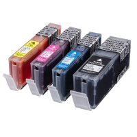 dots  schwarz, cyan, magenta, gelb Druckerpatronen kompatibel zu Canon PGI-550 X