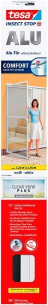 tesa Fliegengitter INSECT STOP COMFORT Alu-Tür weiß 1,2 x 2,4 m